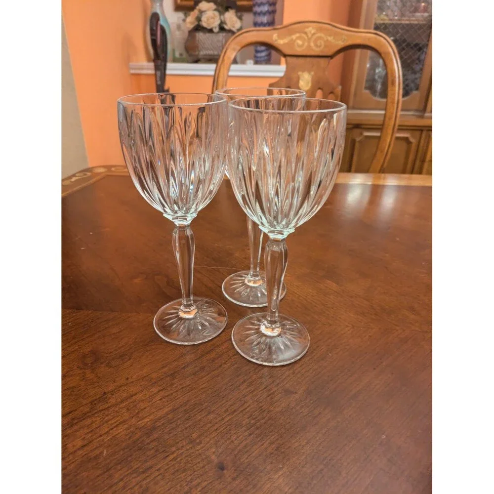 3 Cristal D'Arques Durand Classic Wine Glasses Set Crystal Clear 8